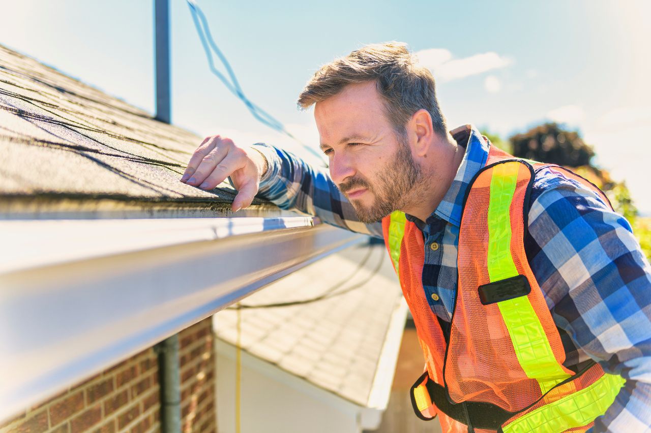 Roofing expert performing a detailed inspection to assess roof condition and ensure long-lasting protection in Metro Detroit.